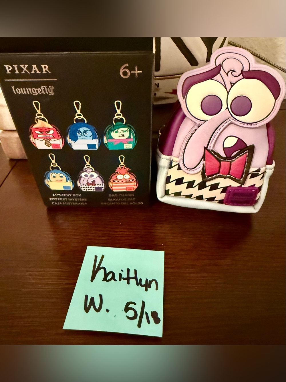 Loungefly Disney Pixar Mystery INSIDE OUT 2 FEAR Keychain Backpack - BNIB